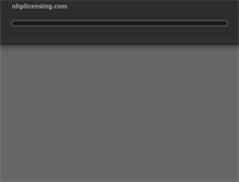 Tablet Screenshot of nhplicensing.com